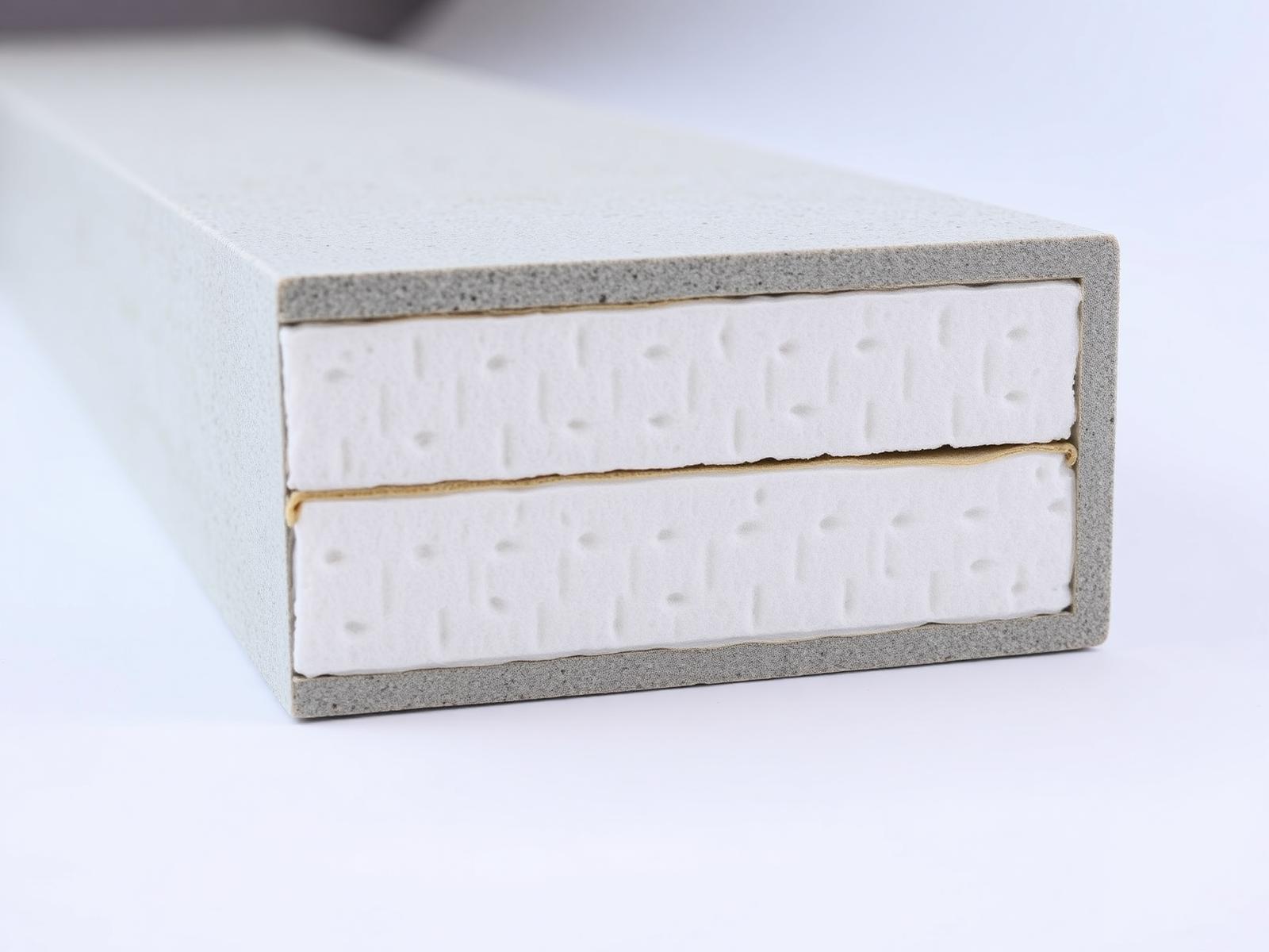 Cross section of a precast sandwich panel
